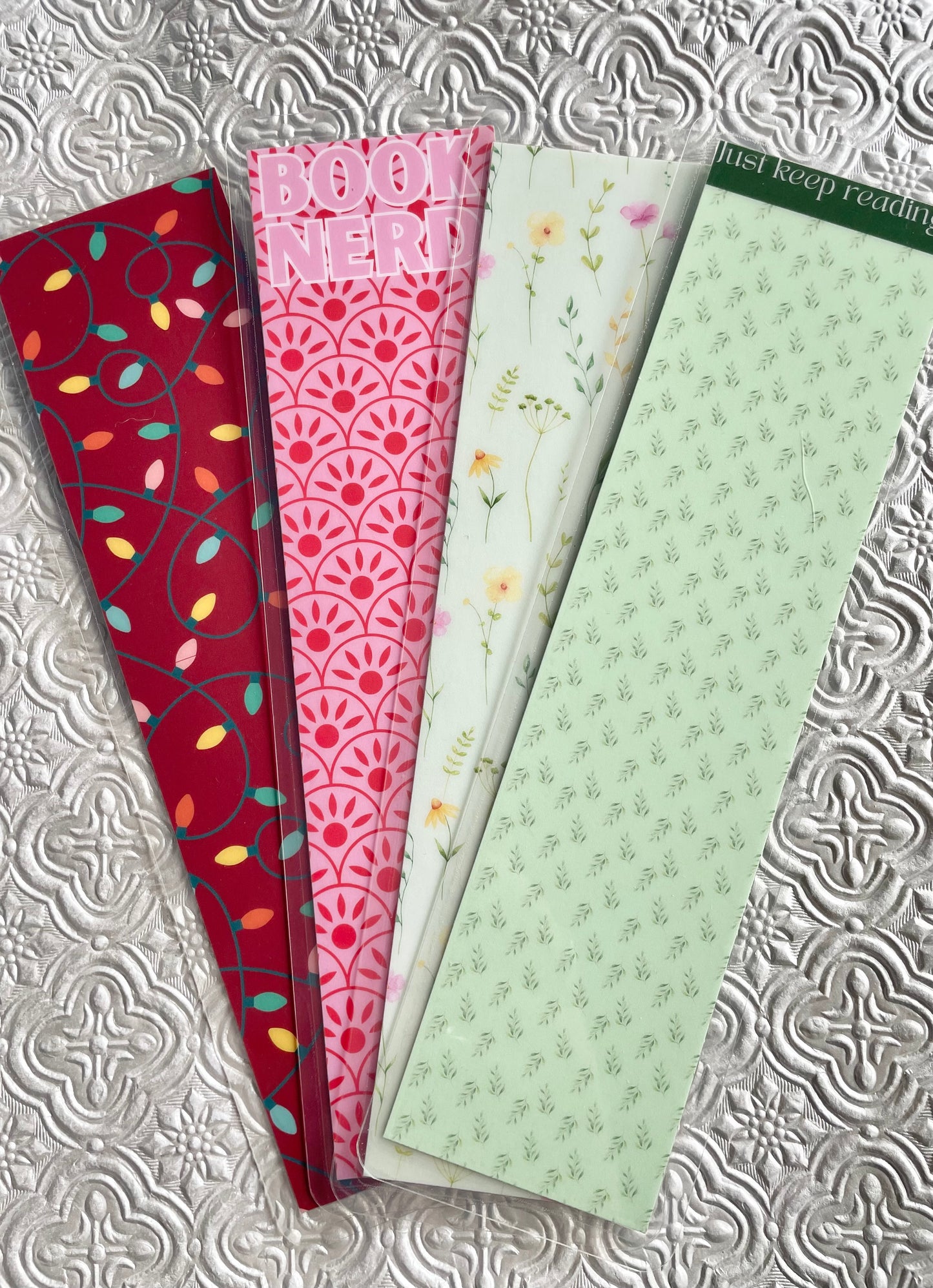 Just Keep Reading Double Sided Bookmark