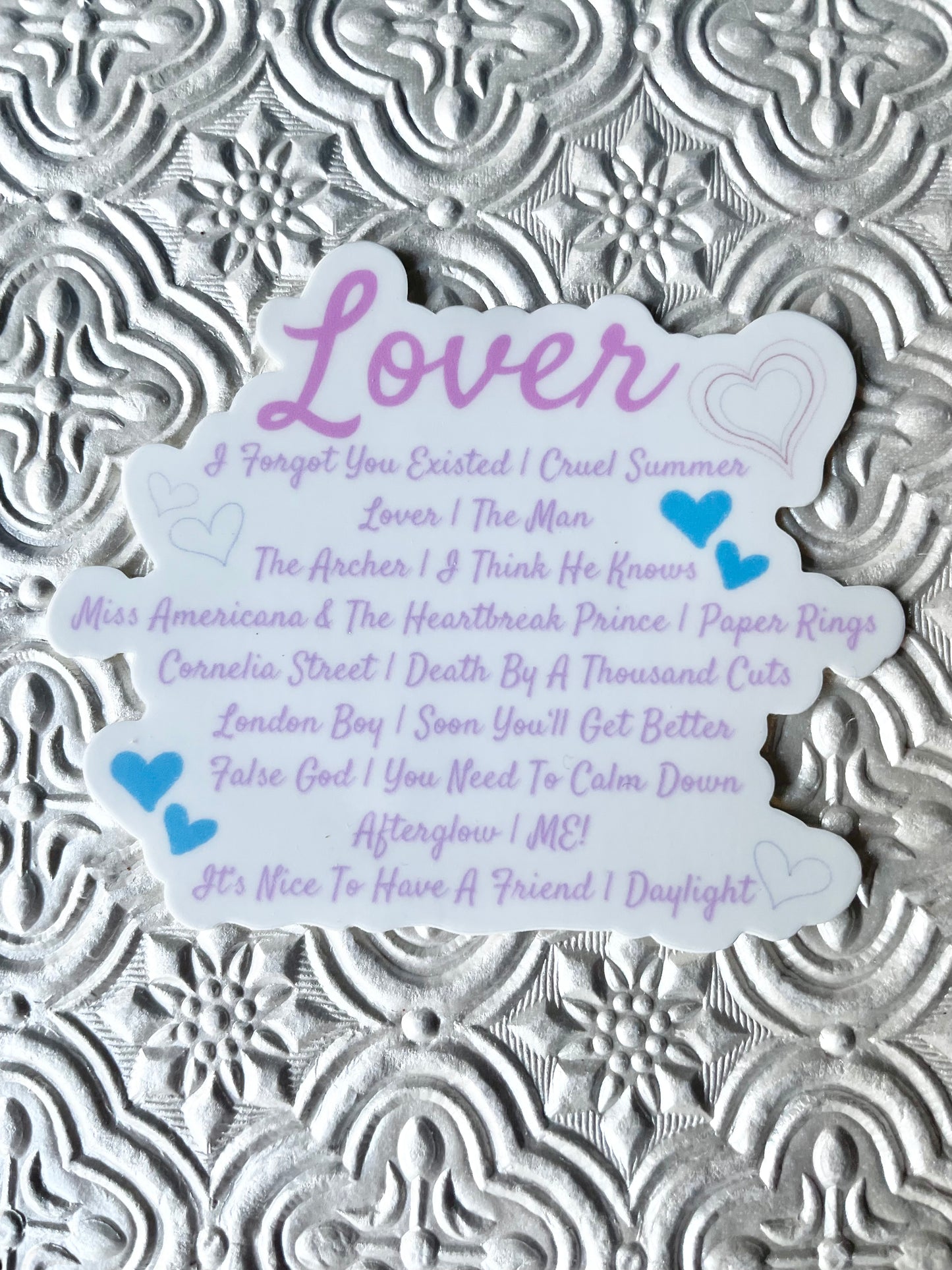 Lover Taylor Swift Album Sticker