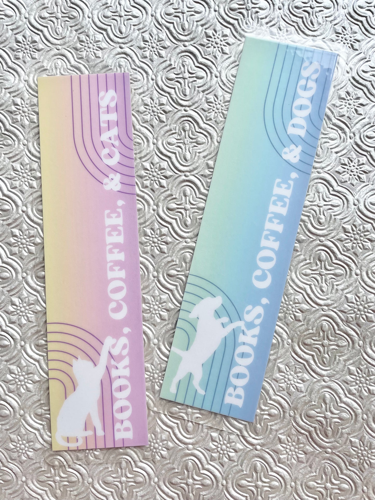 Books Coffee Cats Bookmark