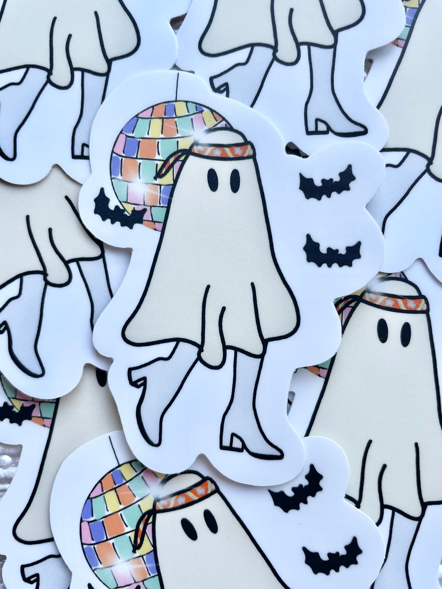 Groovy Ghost Sticker