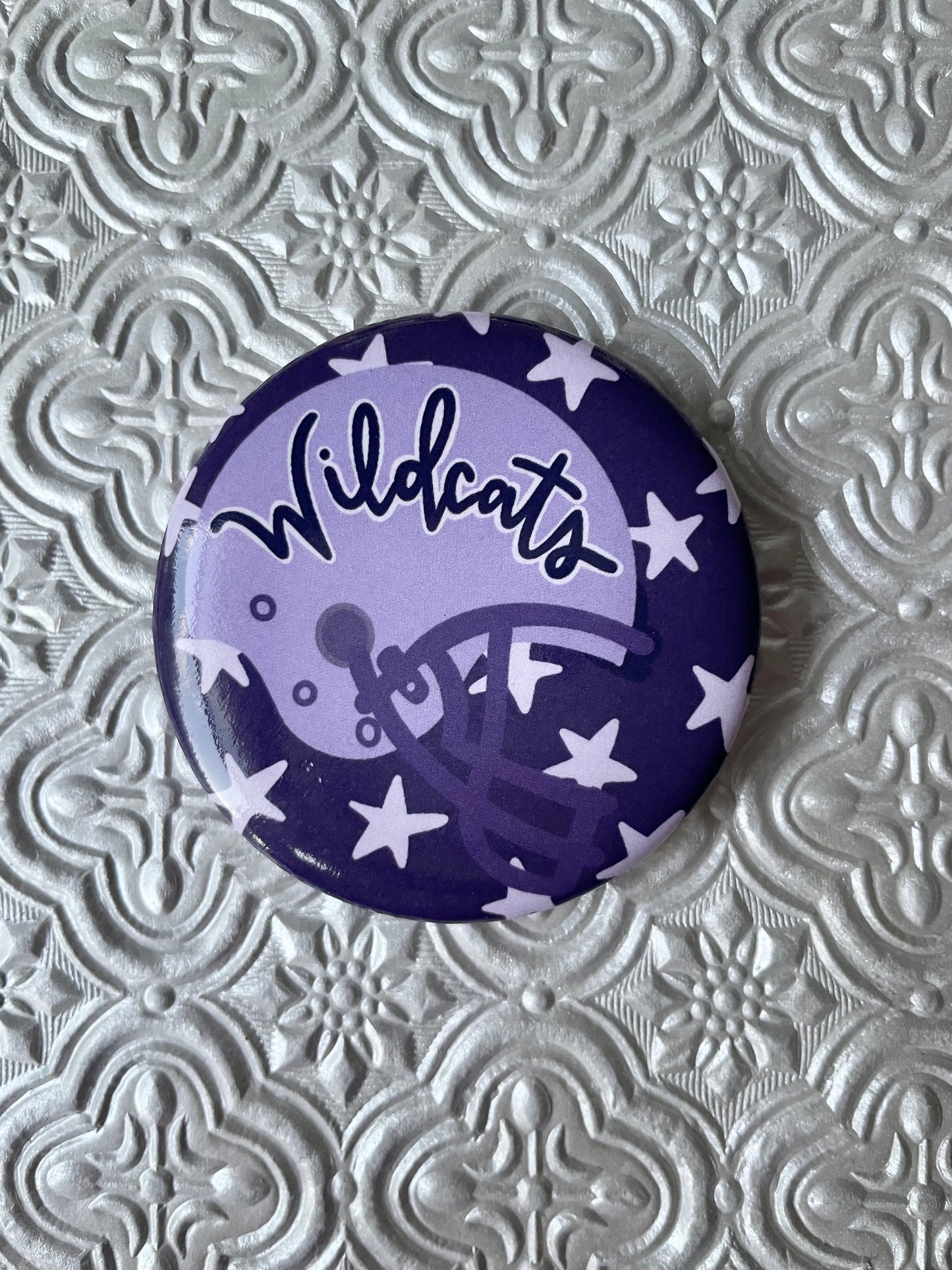 KSU Football Helmet Button