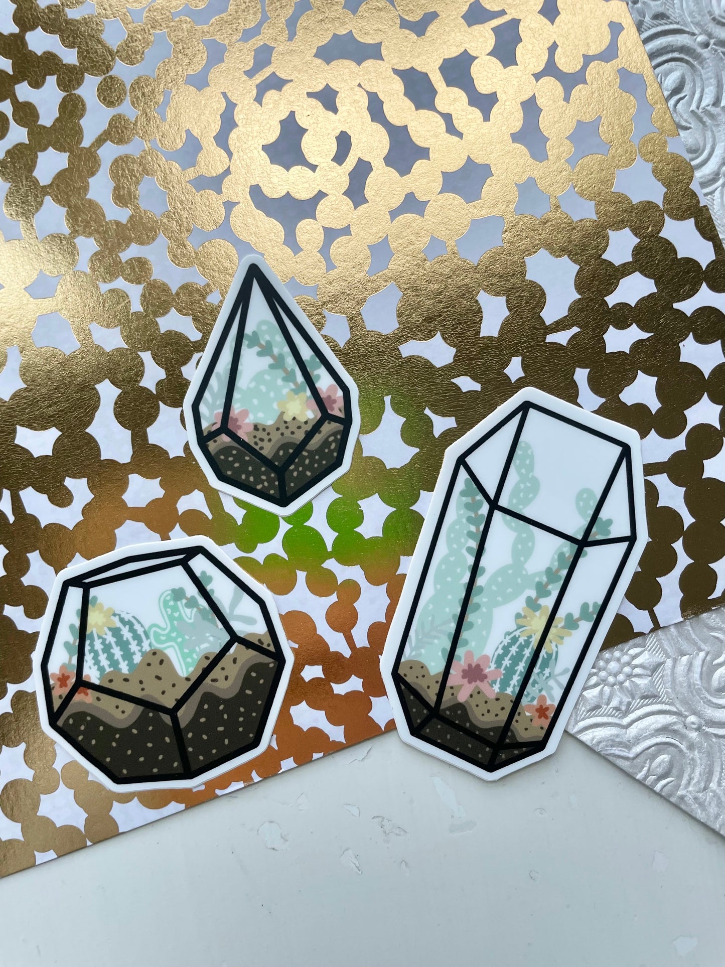 Hexagon Terrarium Sticker