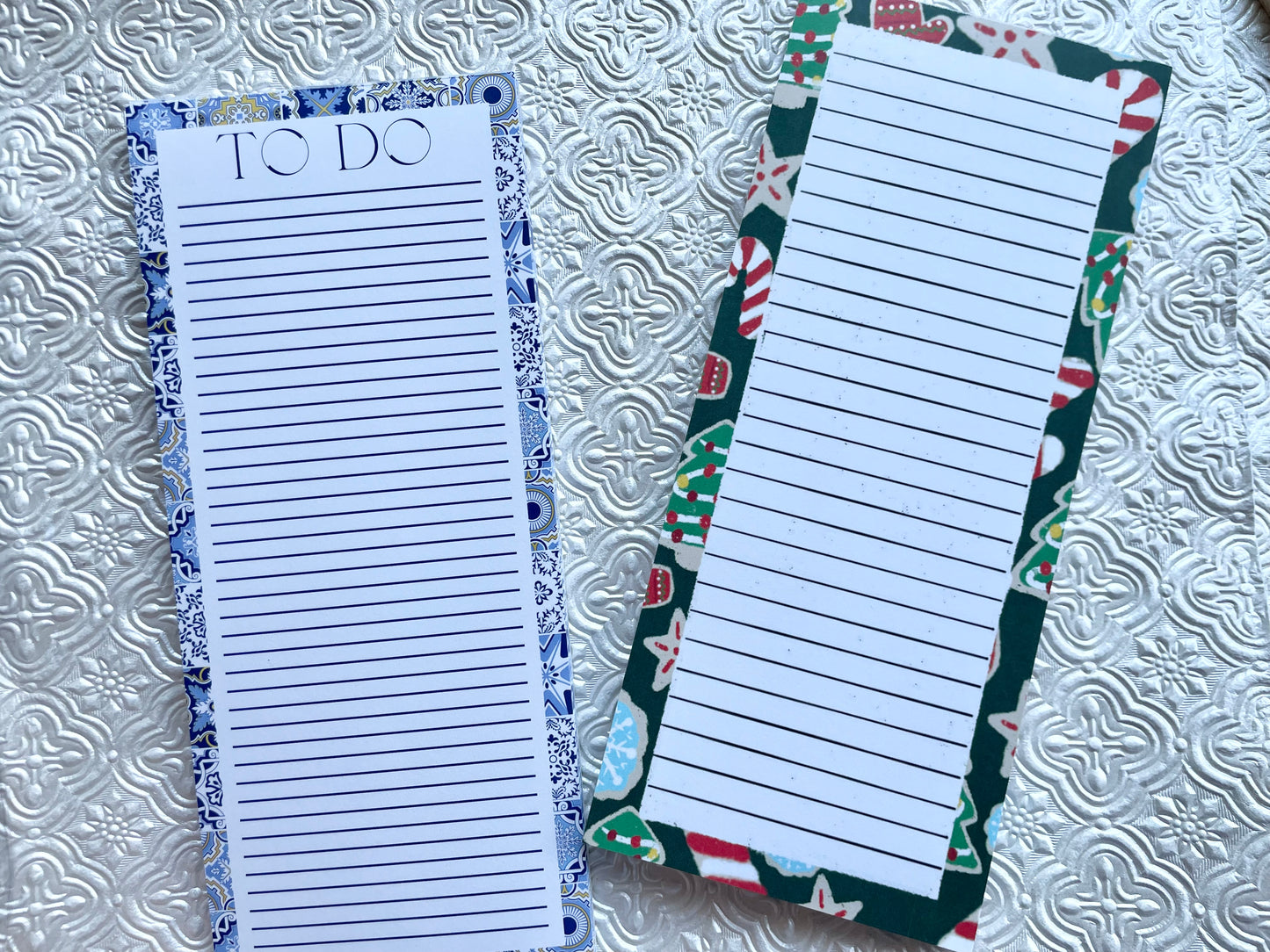 Blue Mosaic Tile To Do List Pad