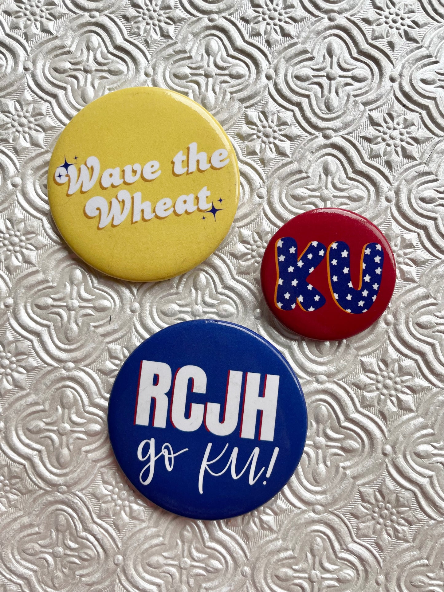 Wave the Wheat Gameday Pinback Button