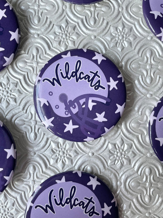 KSU Football Helmet Button