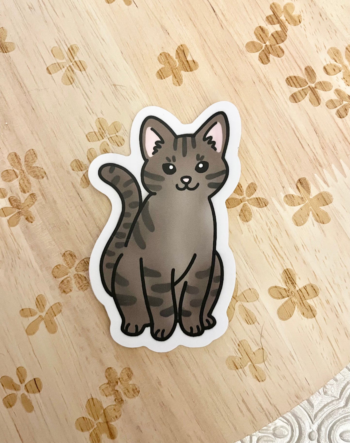 Brown Tabby Cat Sticker