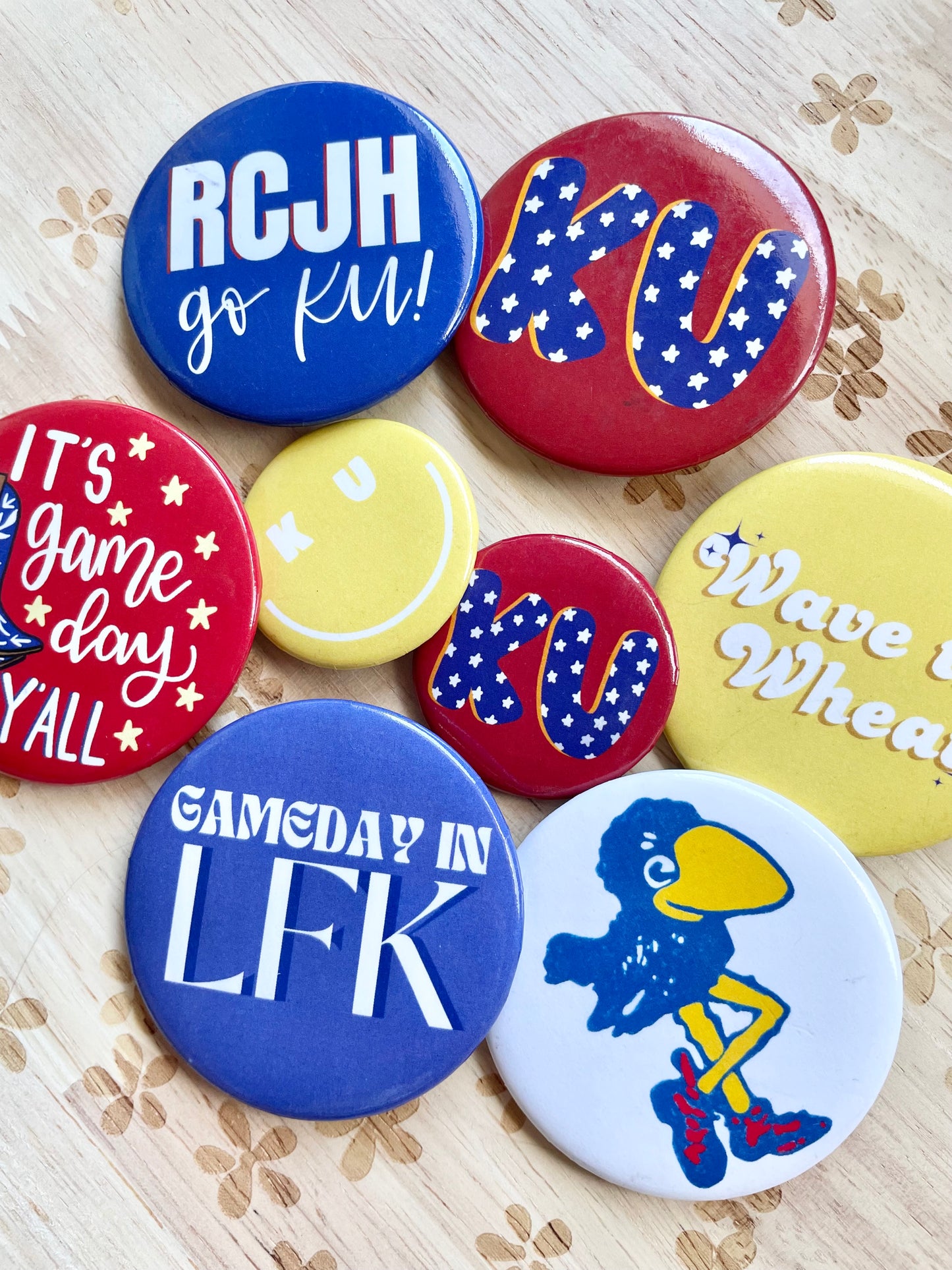 Wave the Wheat Gameday Pinback Button