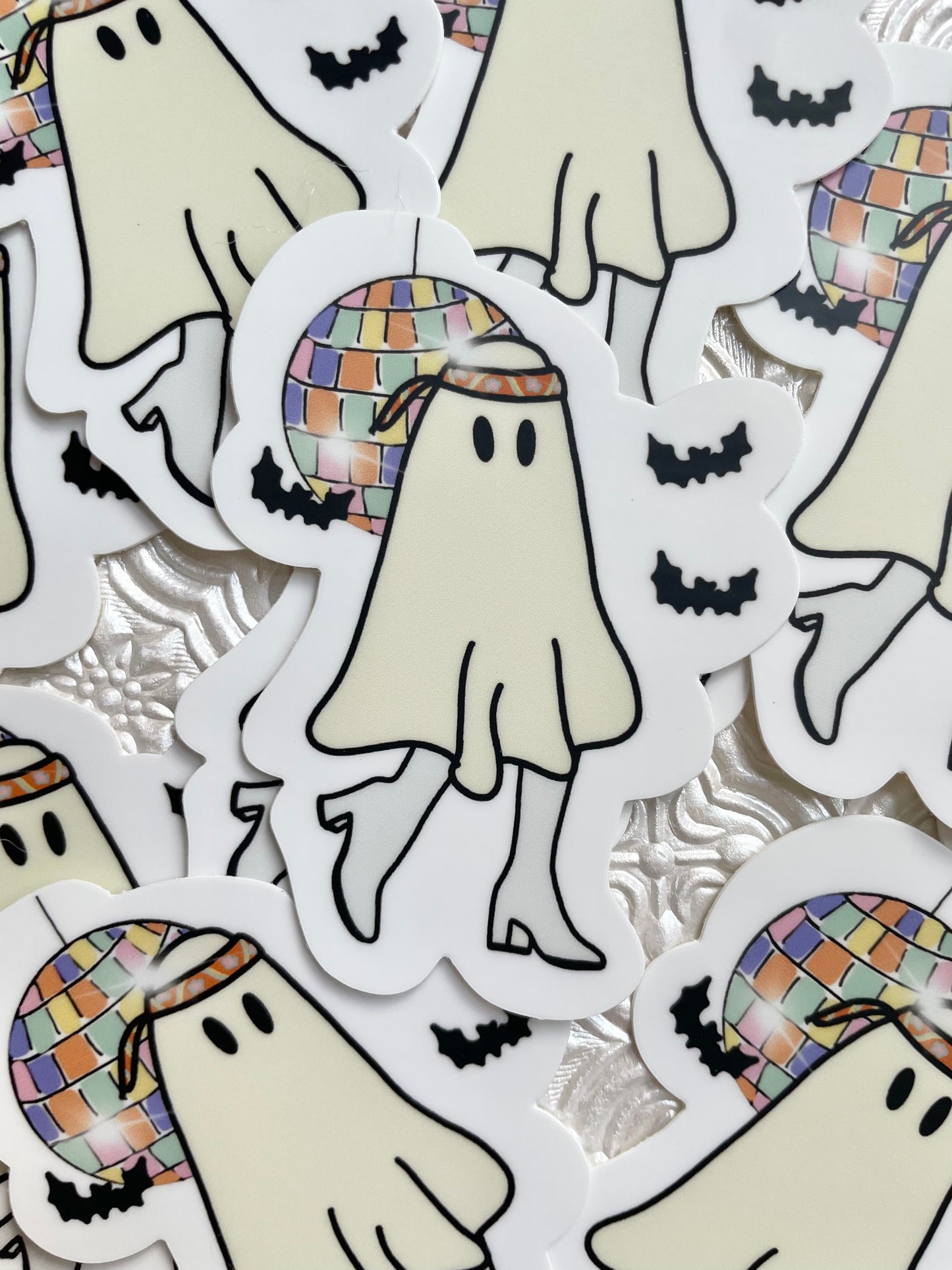 Groovy Ghost Sticker