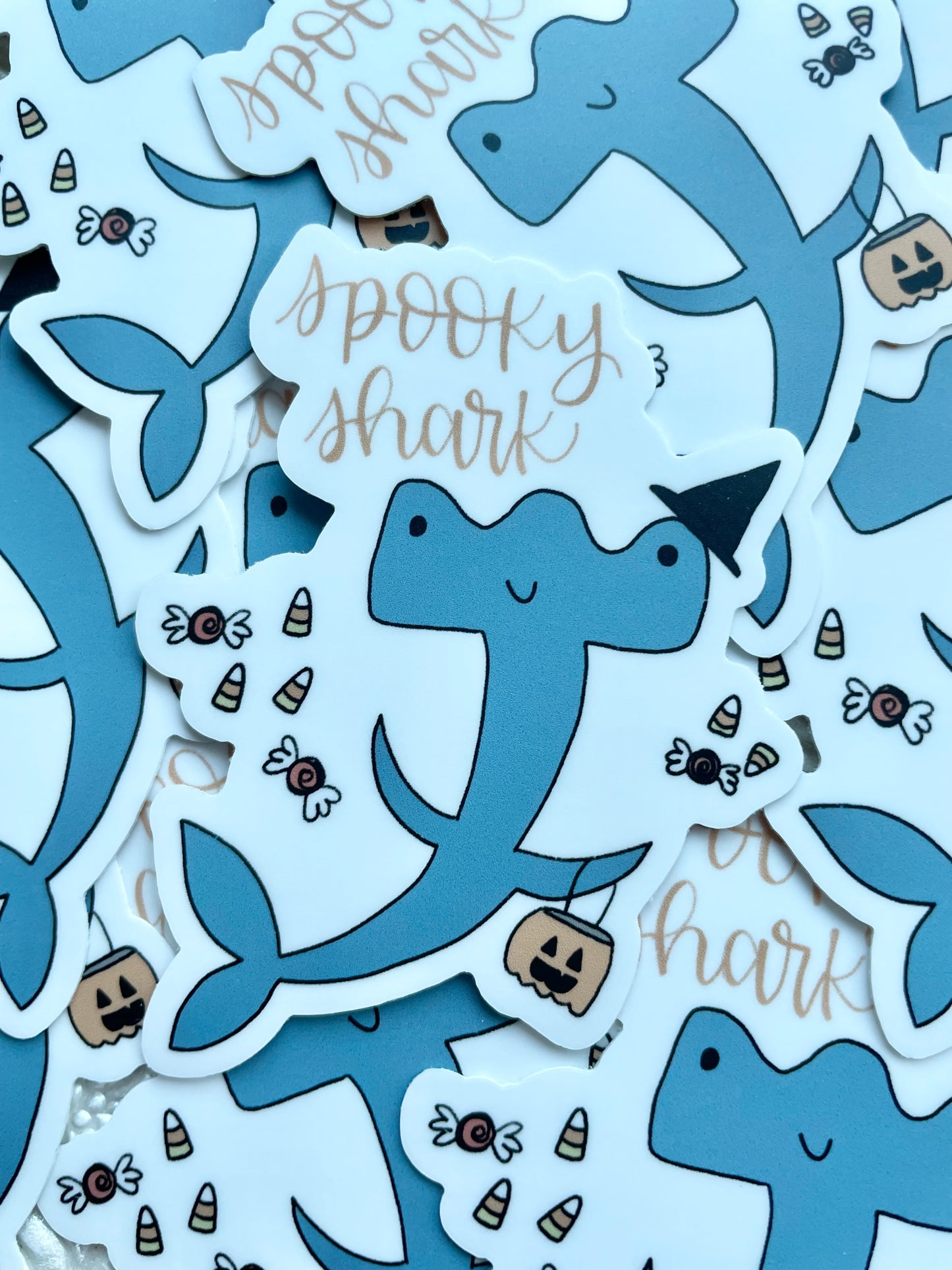 Spooky Shark Sticker