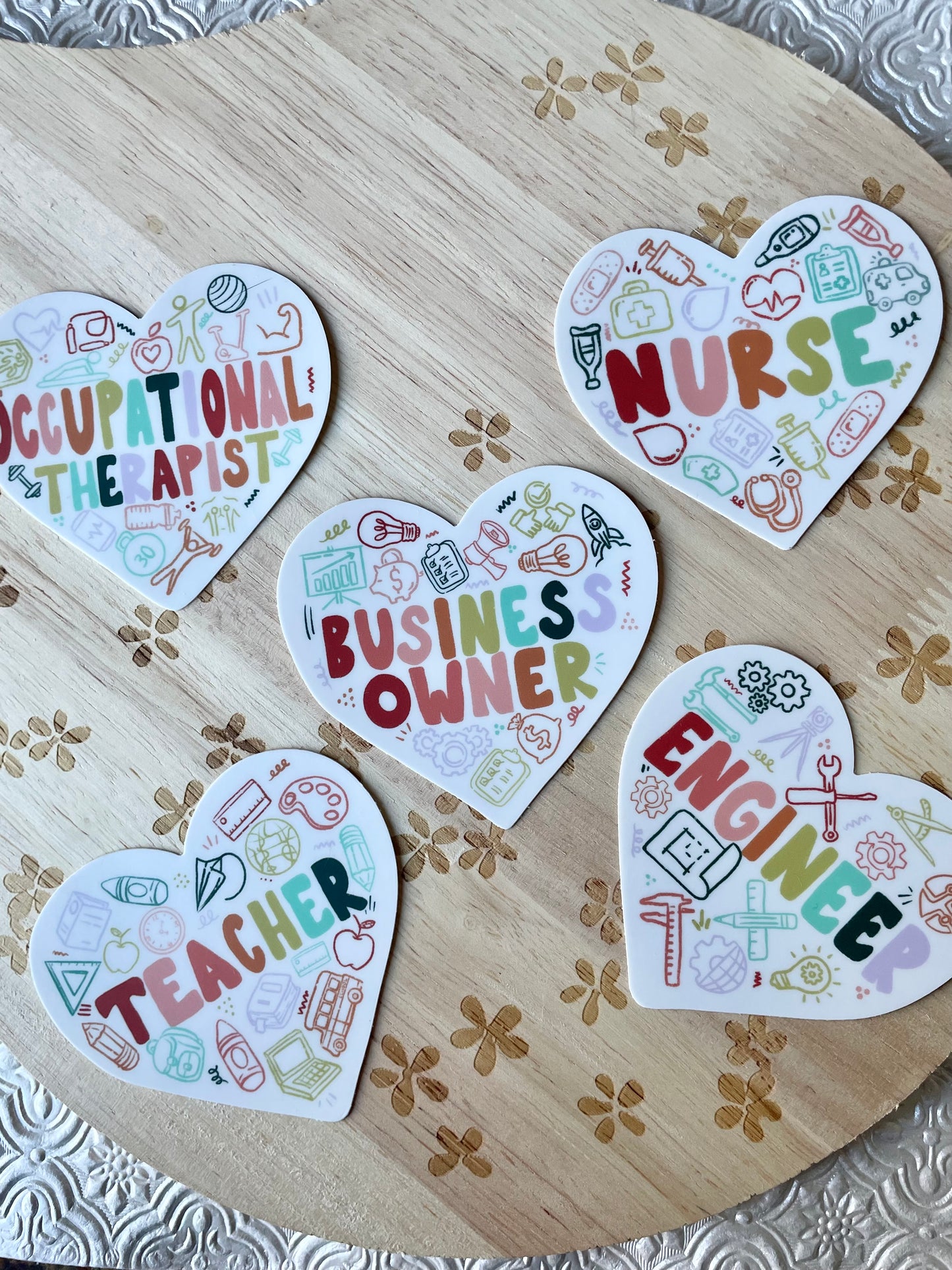 Teacher Heart Sticker