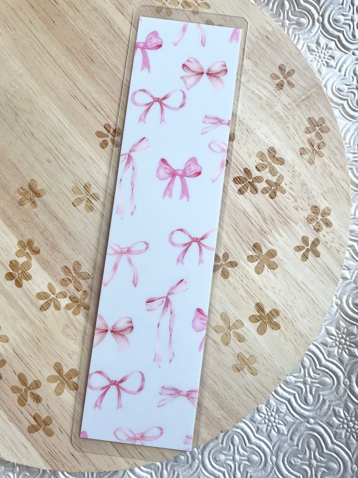 Bow Double Sided Bookmark