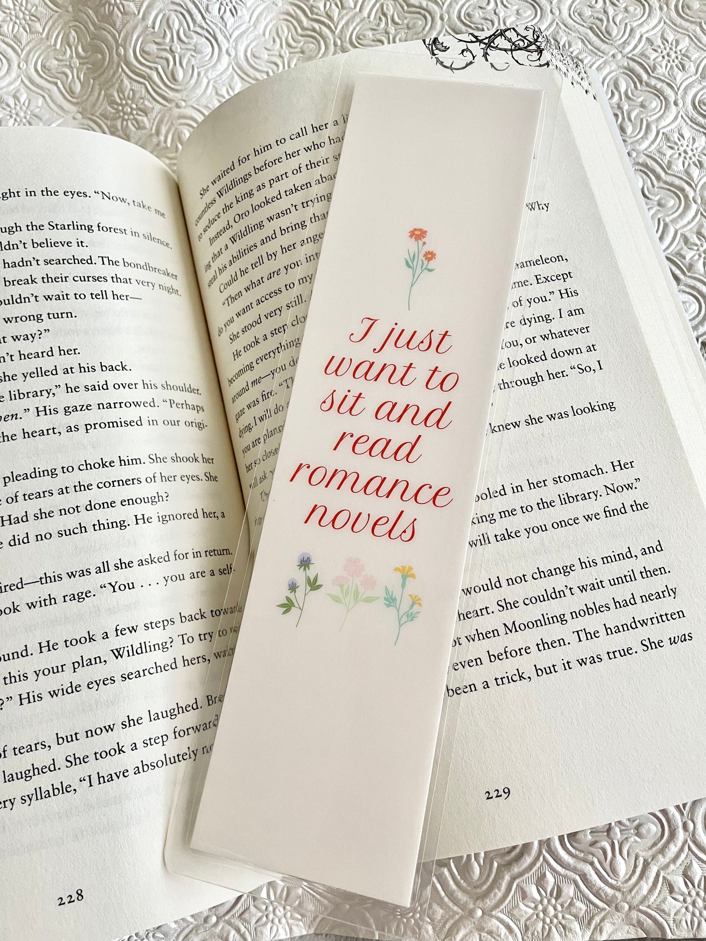 Romance Reader Double Sided Bookmark