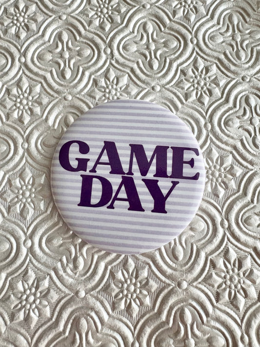 Striped Gameday Button
