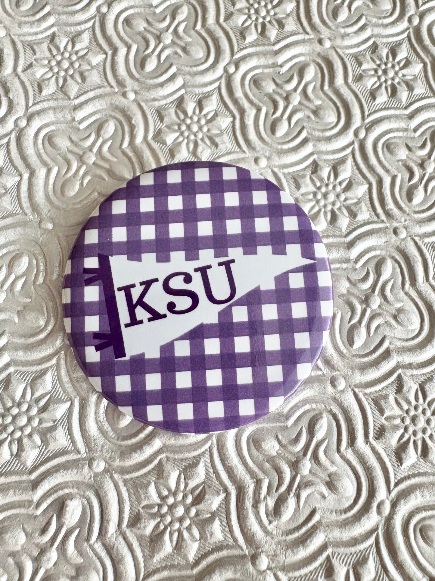 KSU Pennant Flag Button