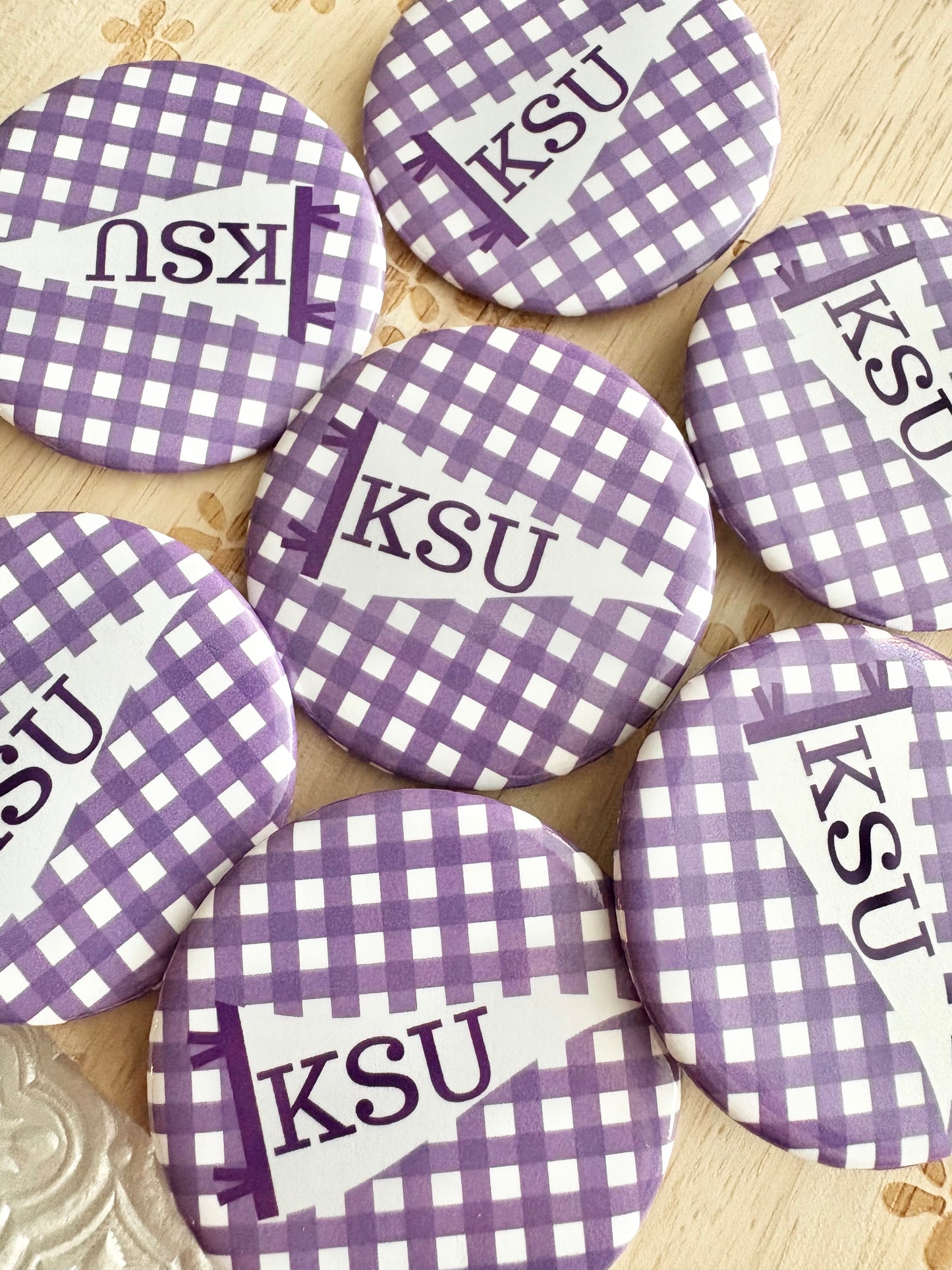KSU Pennant Flag Button