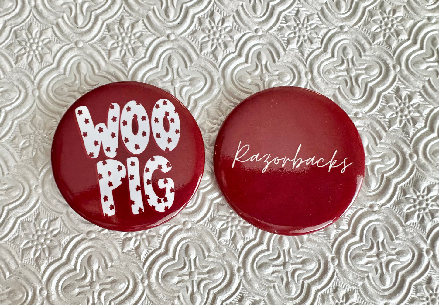 Woo Pig Gameday Pinback Button