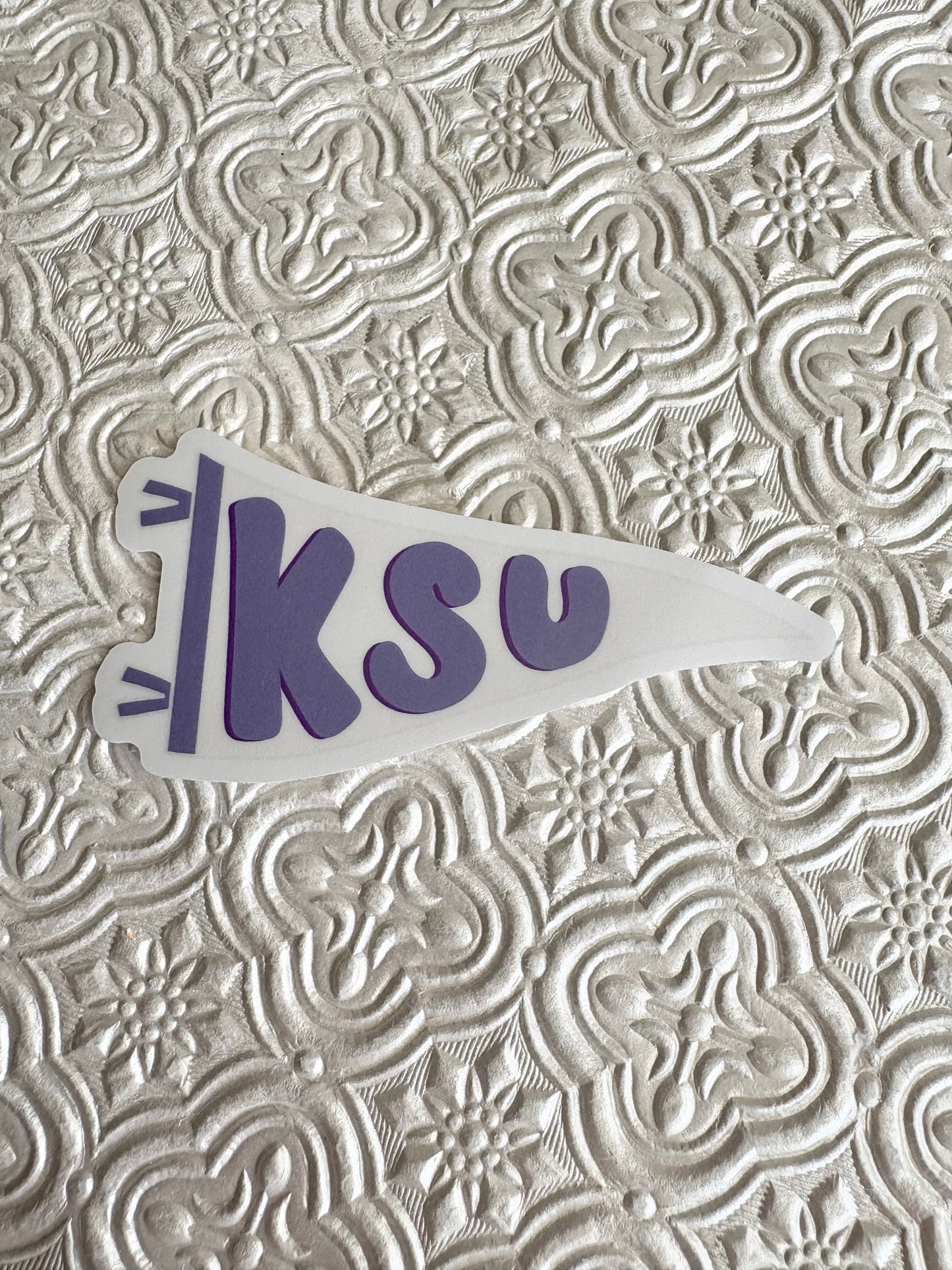 KSU Wildcats Pennant Flag Sticker