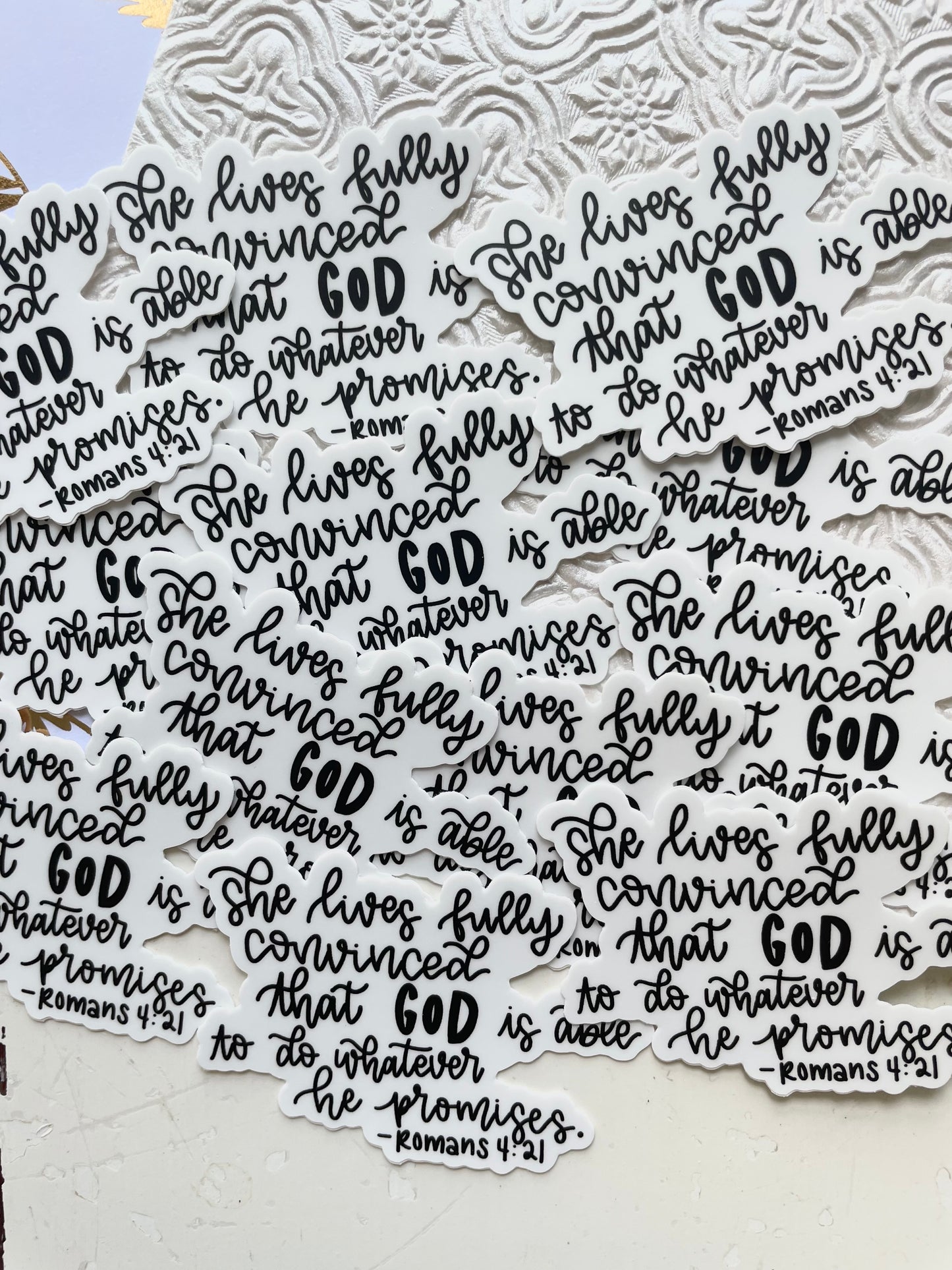 Romans 4:21 Sticker