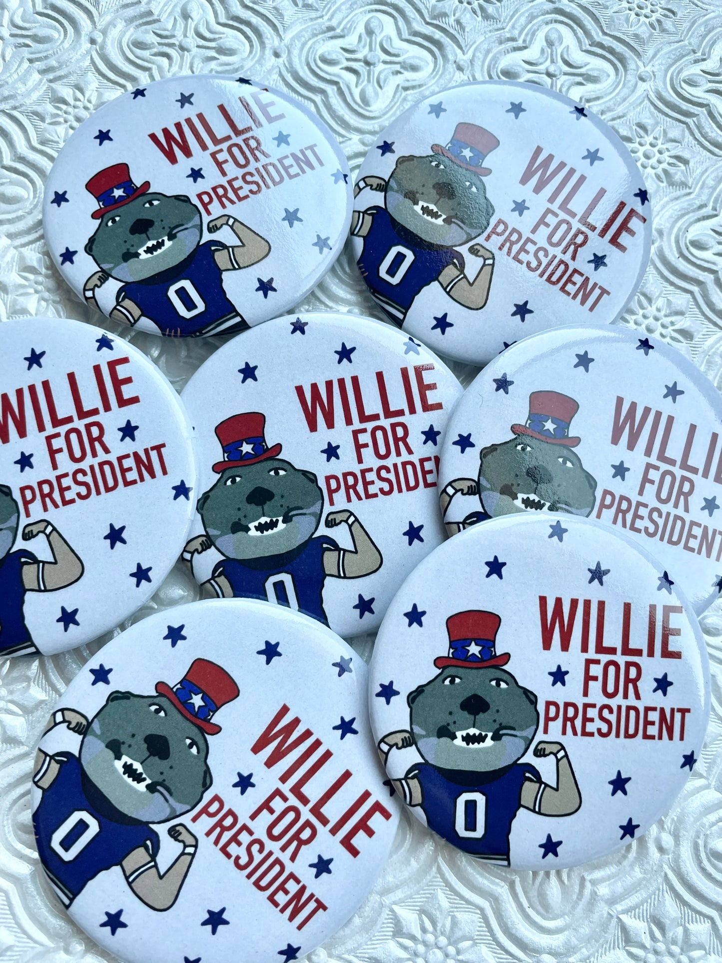 Willie For President Button