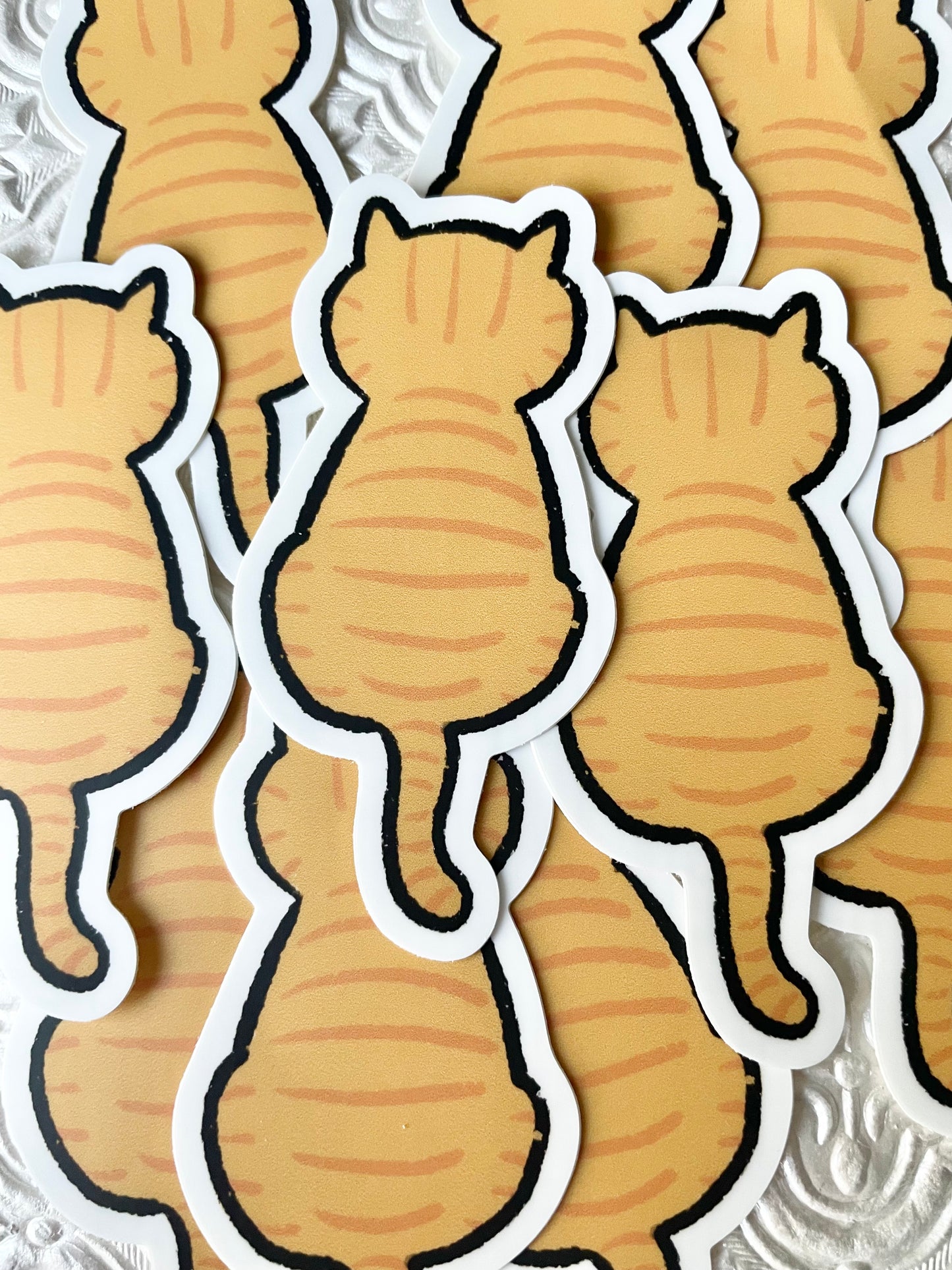 Orange Tabby Cat Sticker