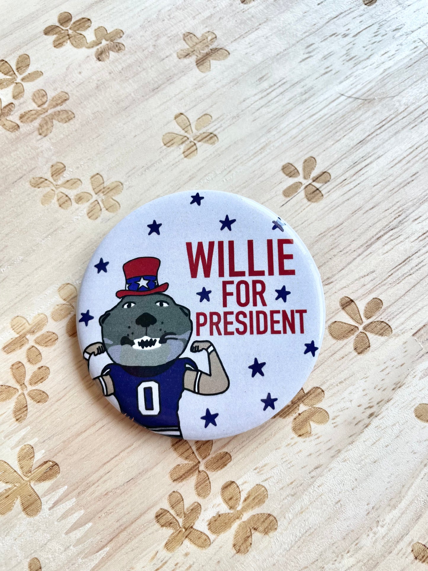 Willie For President Button