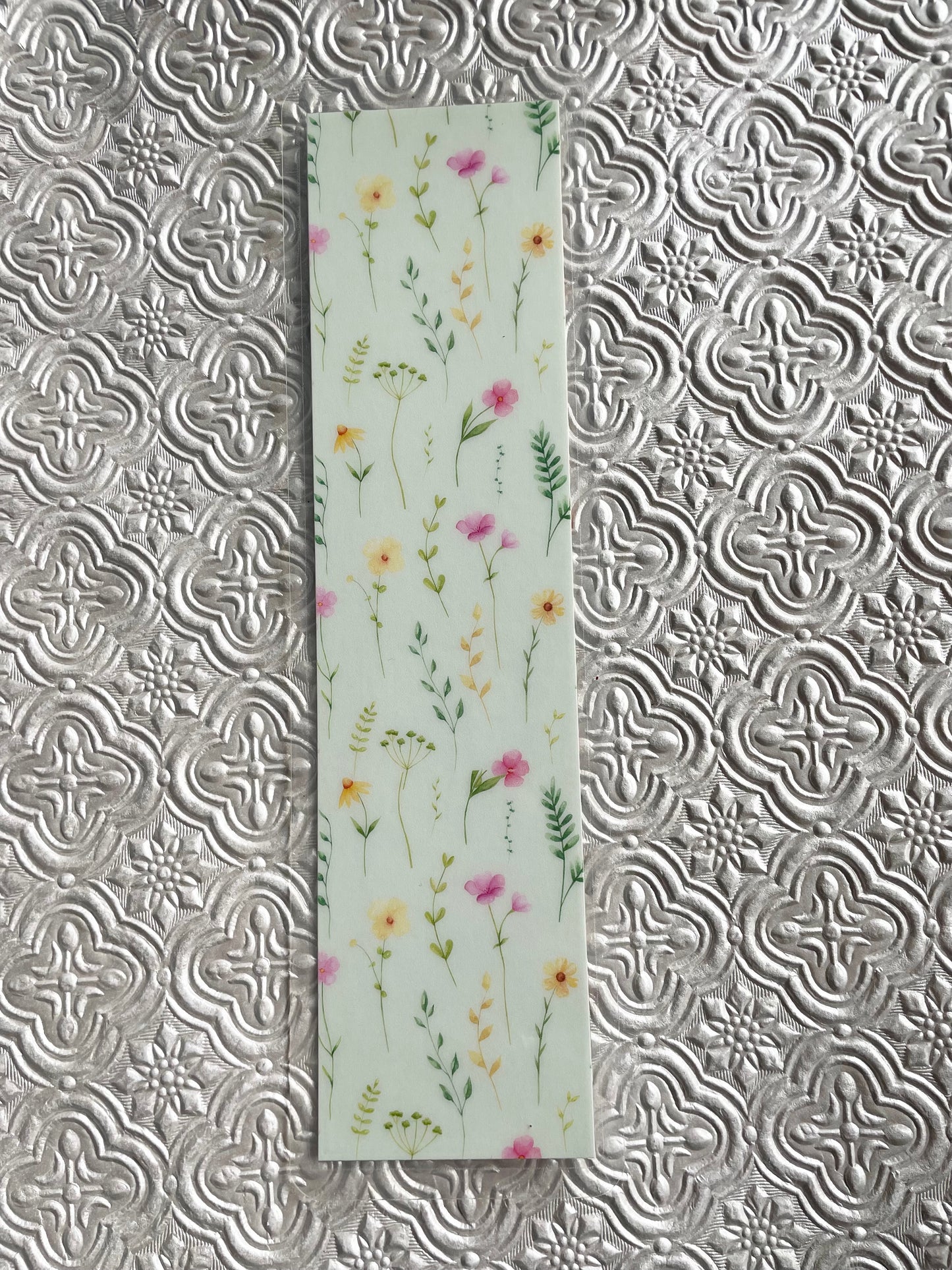 Floral Double Sided Bookmark