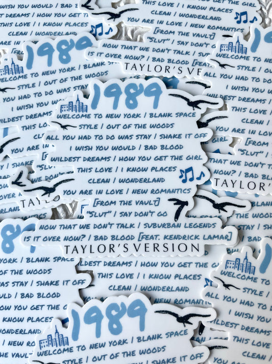 1989 Taylor's Version Album Sticker
