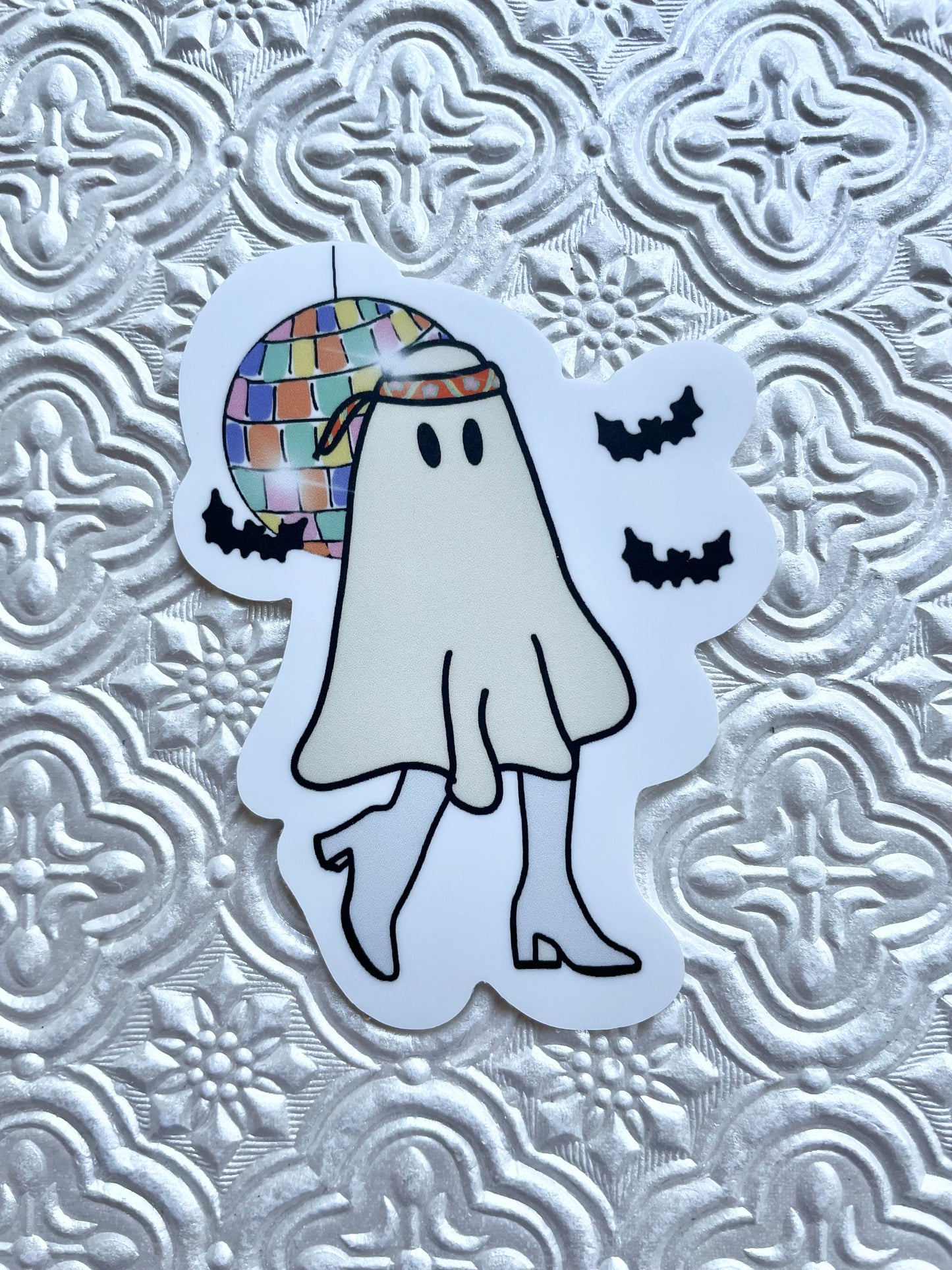 Groovy Ghost Sticker