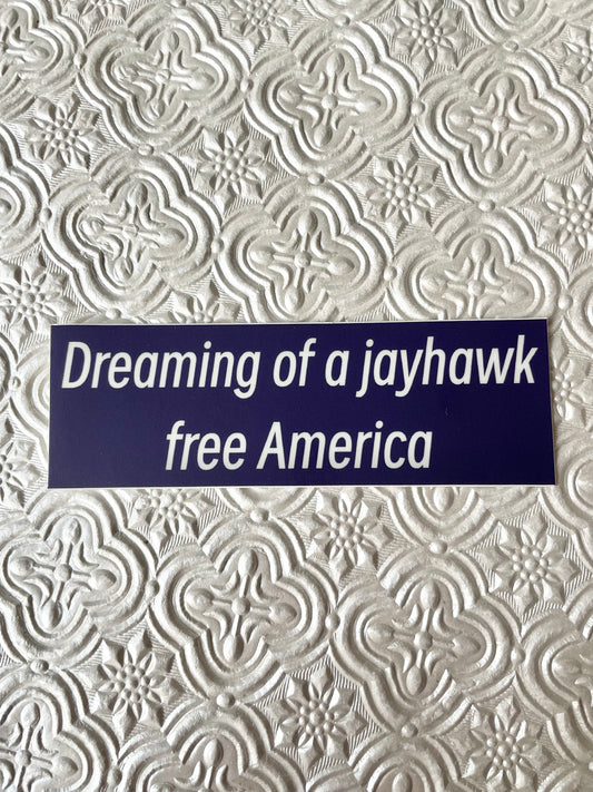 Jayhawk Free America Sticker