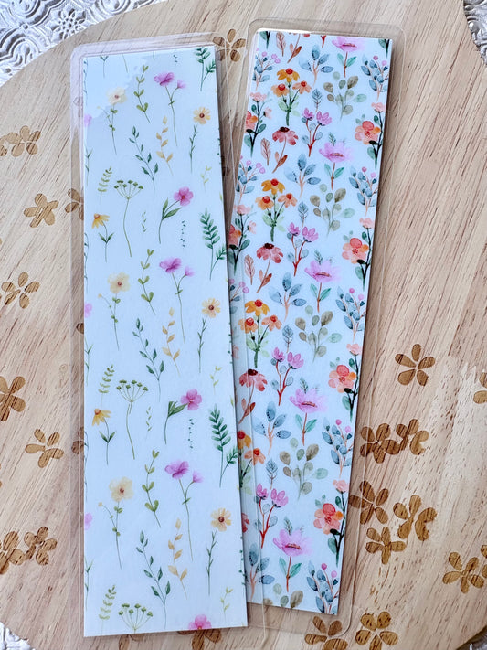 Floral Double Sided Bookmark