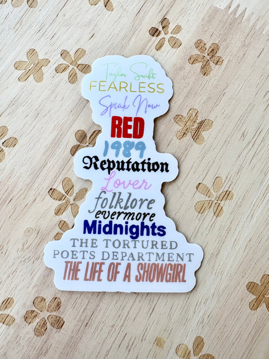 Eras Taylor Swift Sticker