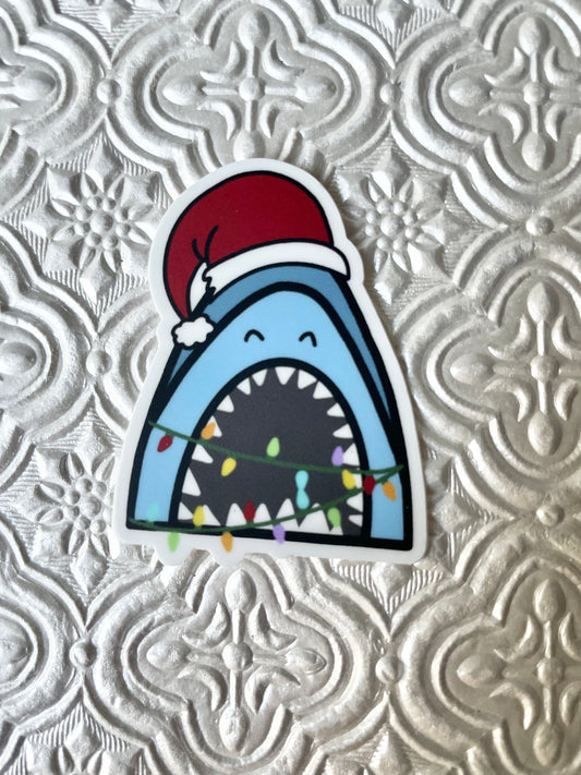 Christmas shark Sticker
