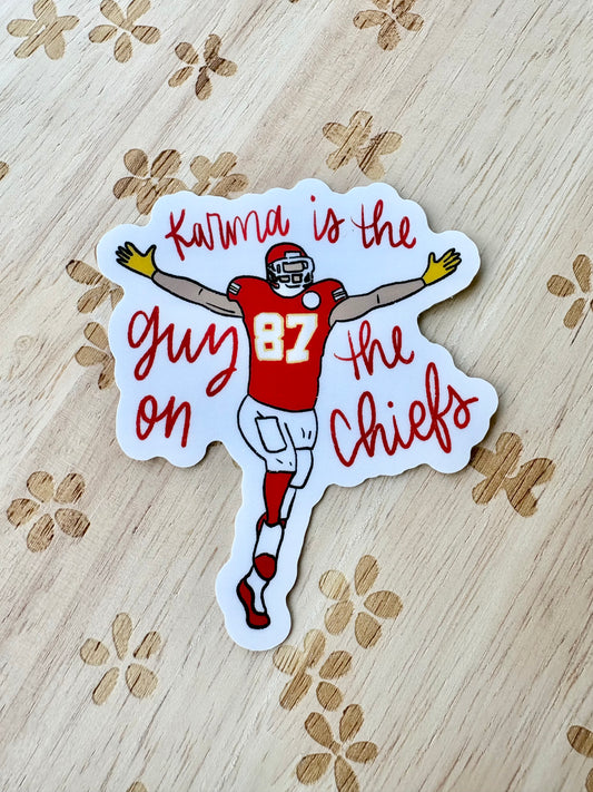 Karma is the guy on the chiefs sticker
