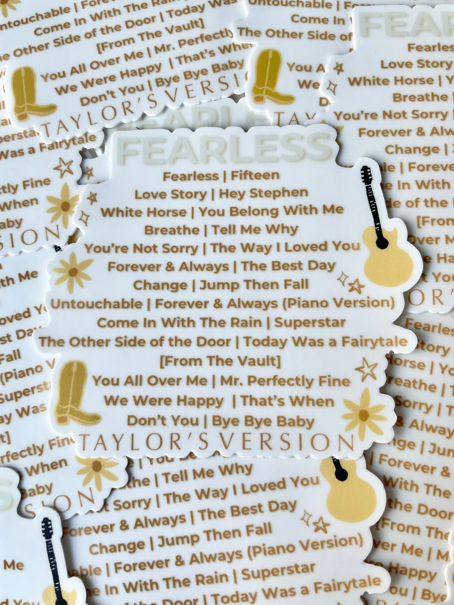 Fearless Taylor's Version Album Sticker