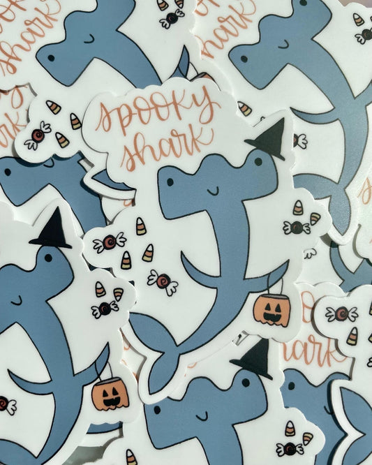 Spooky Shark Sticker