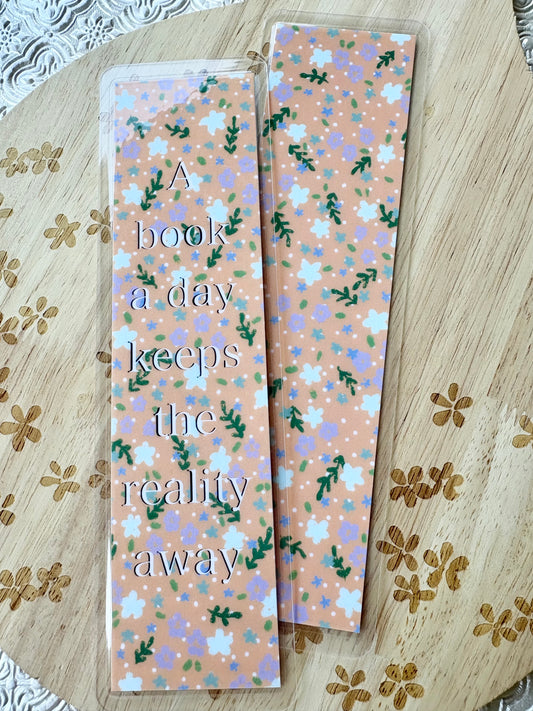 A Book a Day Laminated Bookmark
