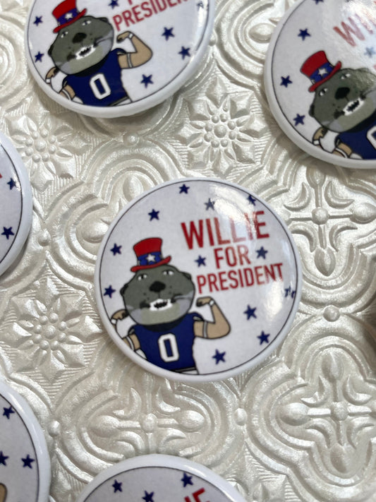 Willie For President Button