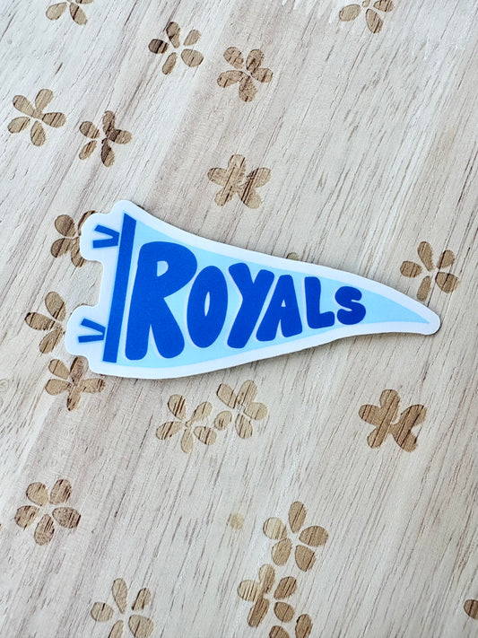Royals Pennant Flag Sticker