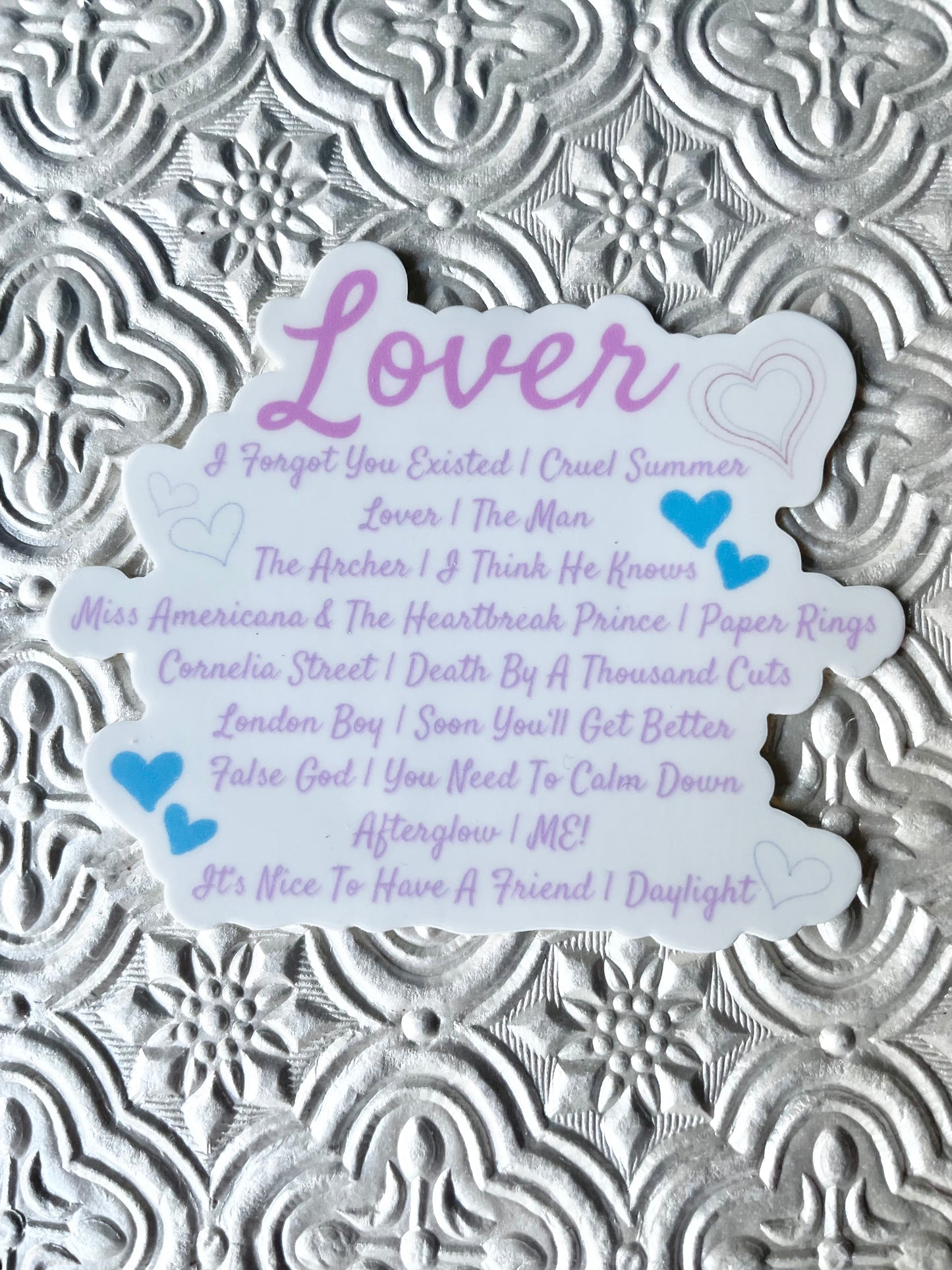 Lover Taylor Swift Album Sticker