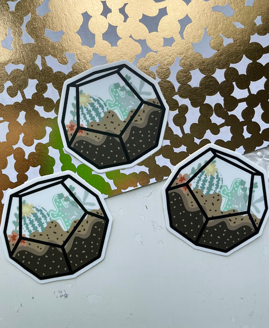 Hexagon Terrarium Sticker