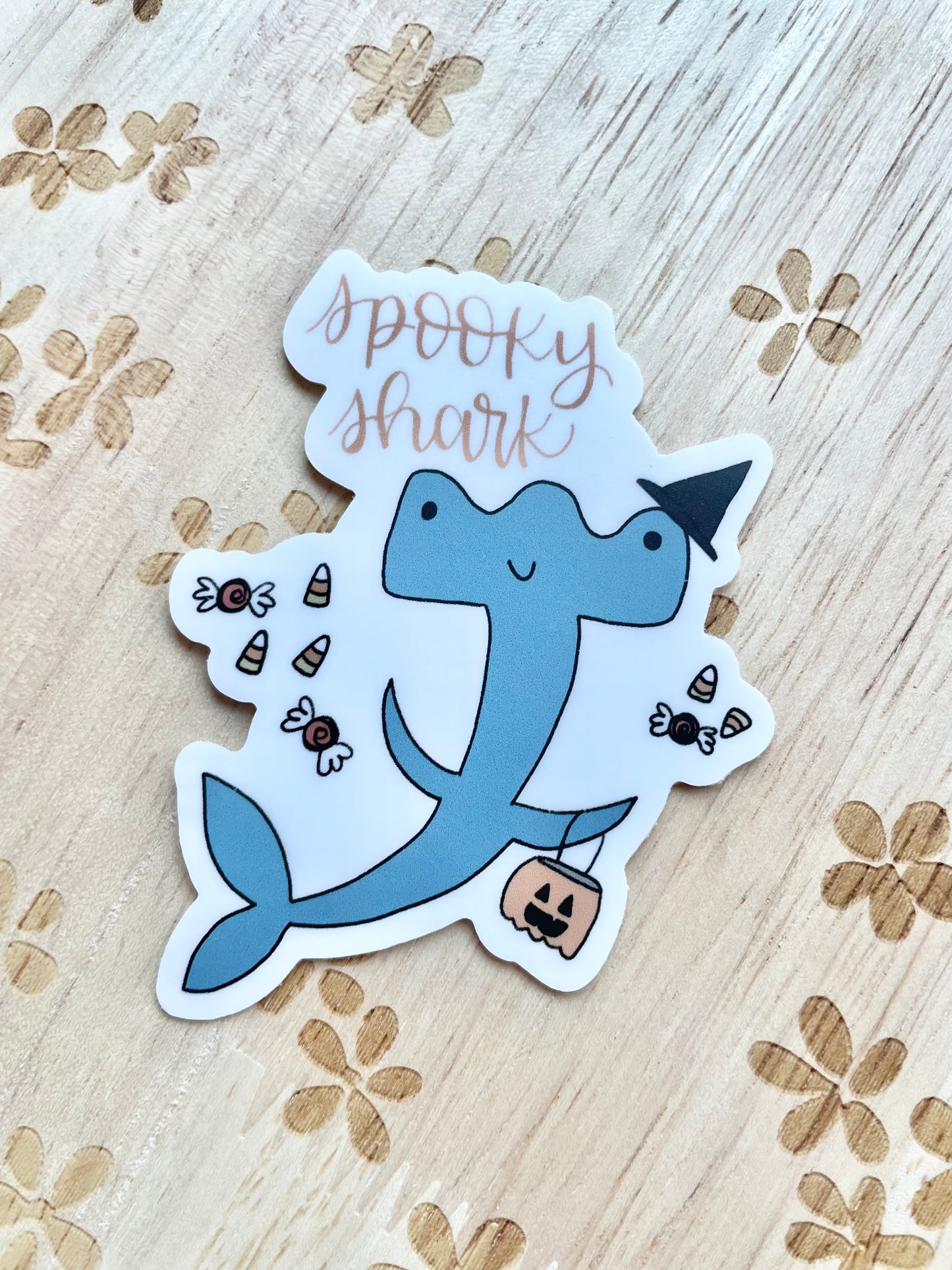 Spooky Shark Sticker