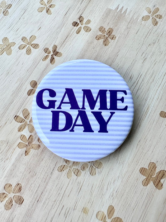 Striped Gameday Button