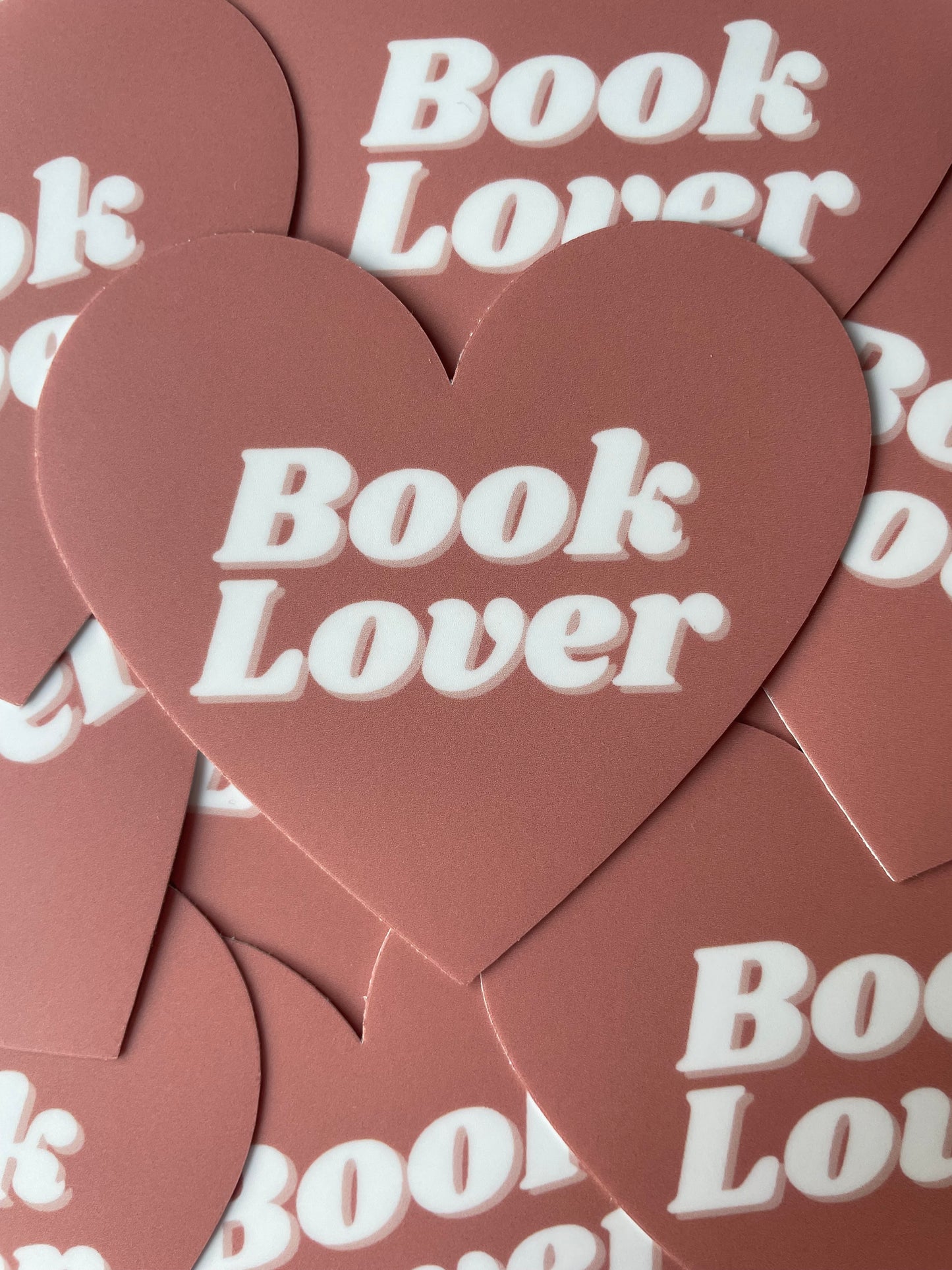 Book Lover Heart Sticker