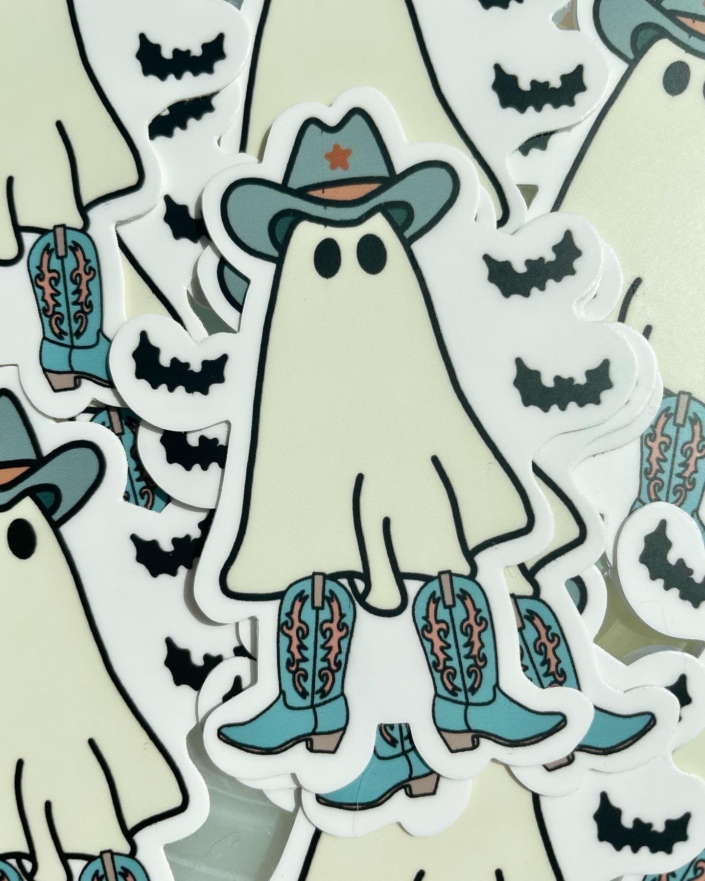 Cowboy Ghost Sticker