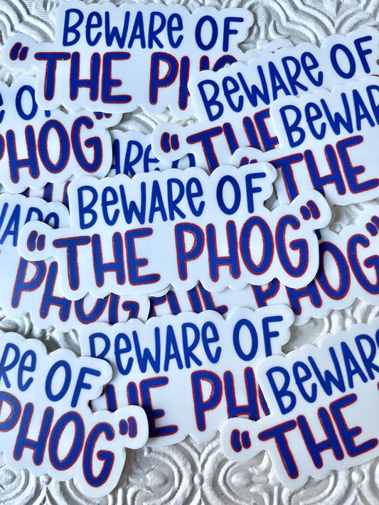 "The Phog" KU Sticker