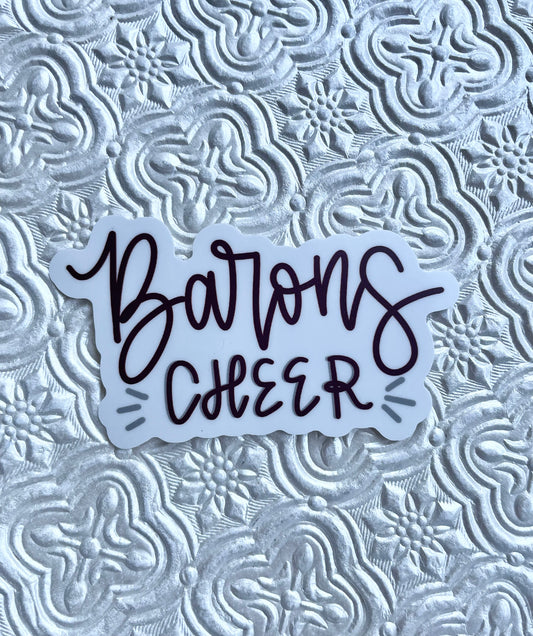 MCHS Barons Cheerleading Sticker