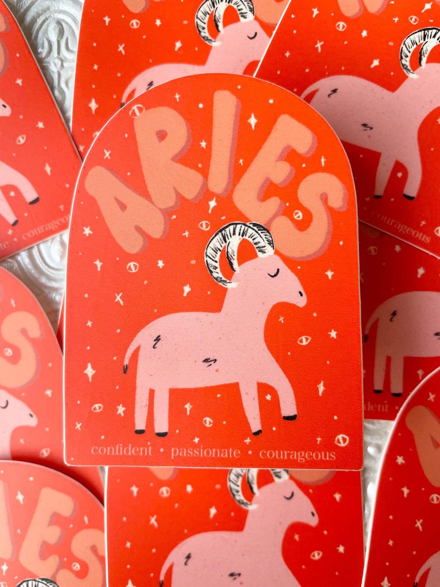 Aries Zodiac Sticker