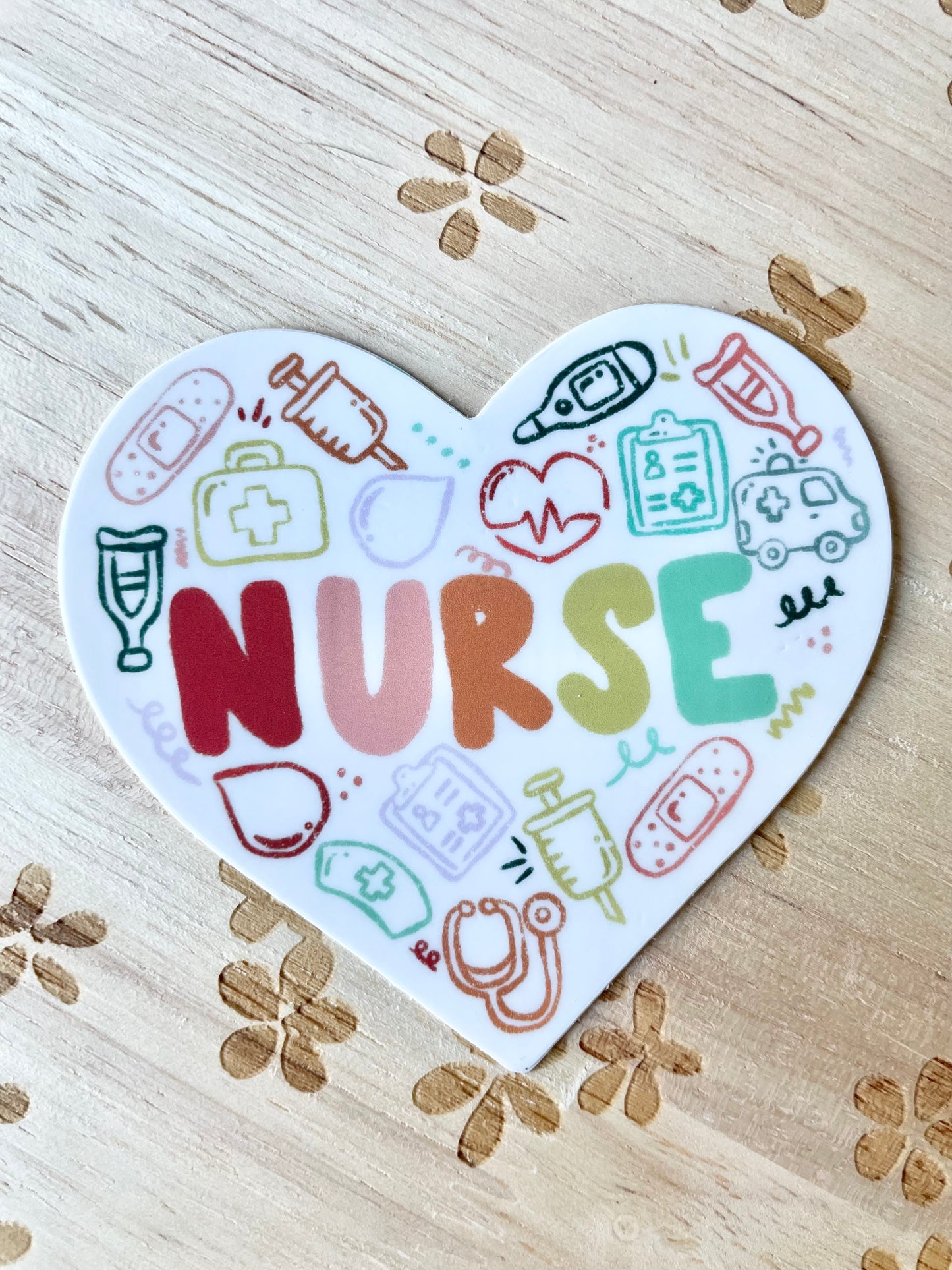 Nurse Heart Sticker