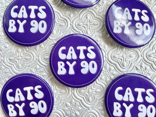 Cats by 90 Gameday Pinback Button