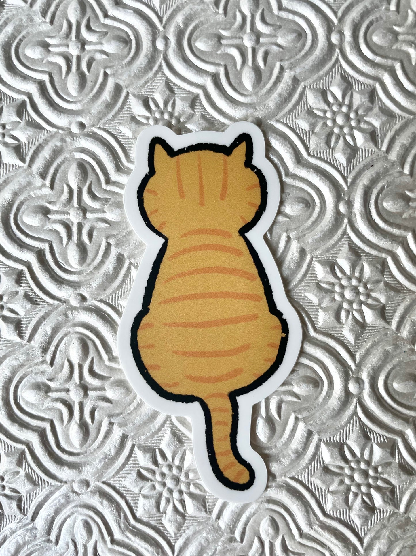 Orange Tabby Cat Sticker